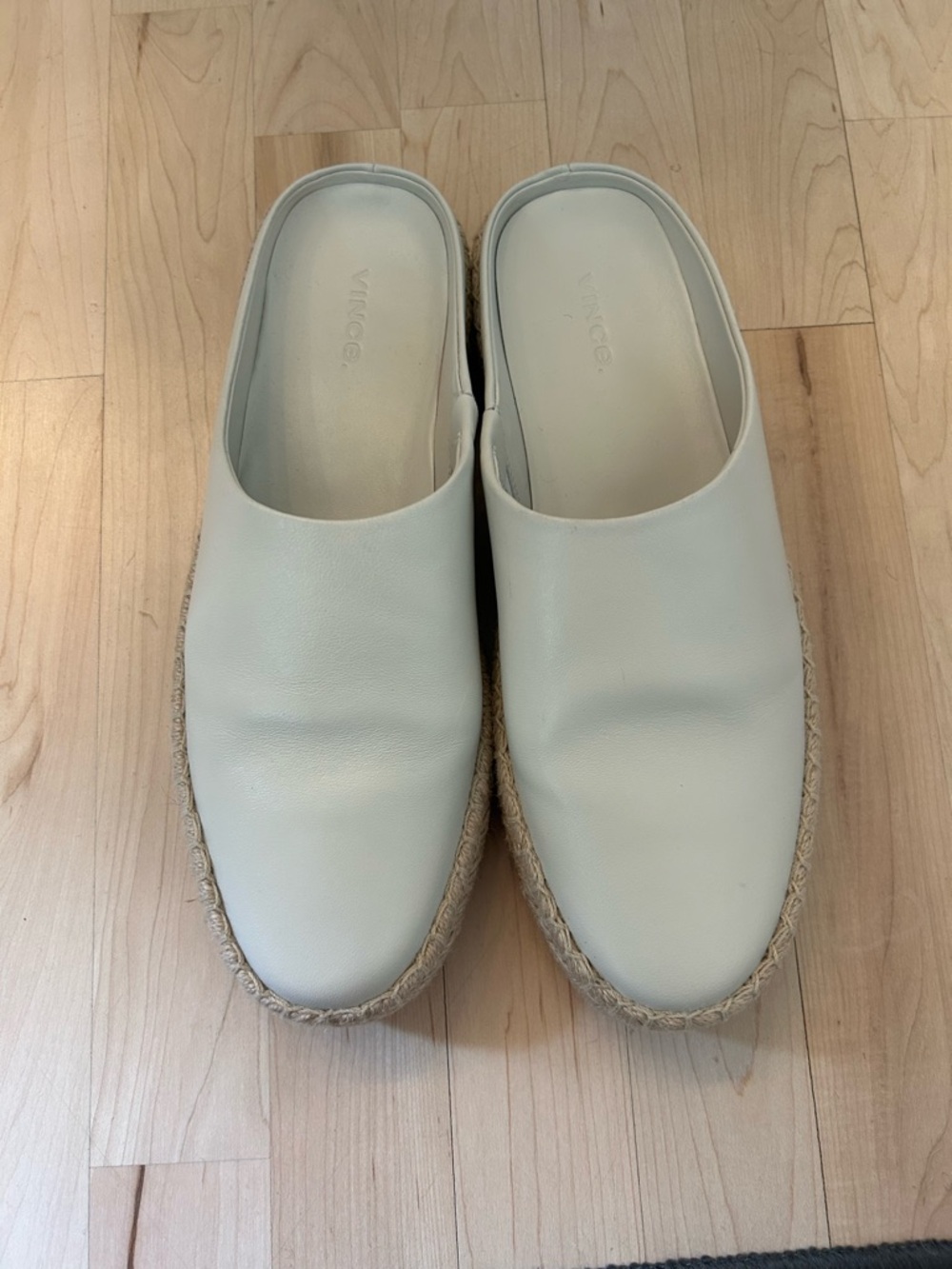 Vince espadrille leather slides - Size 9